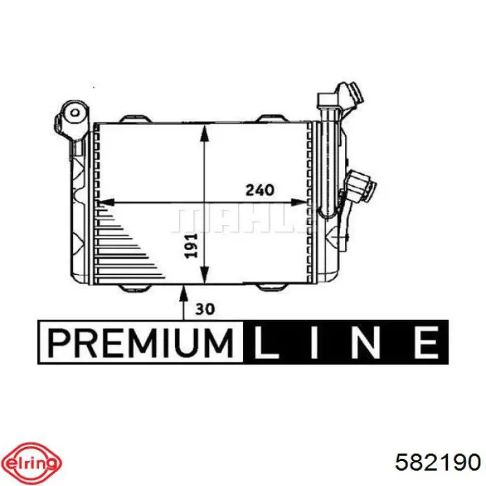 582.190 Elring junta de radiador de aceite
