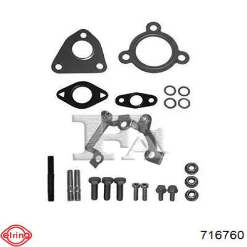  Junta De Turbina, Kit De Montaje para Opel Corsa X12