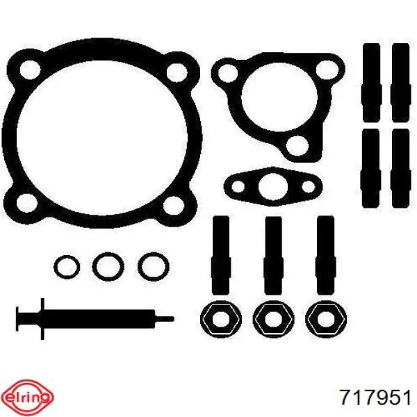 717.951 Elring junta de turbina, kit de montaje