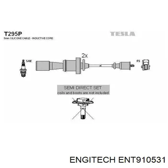 ENT910531 Engitech juego de cables de encendido