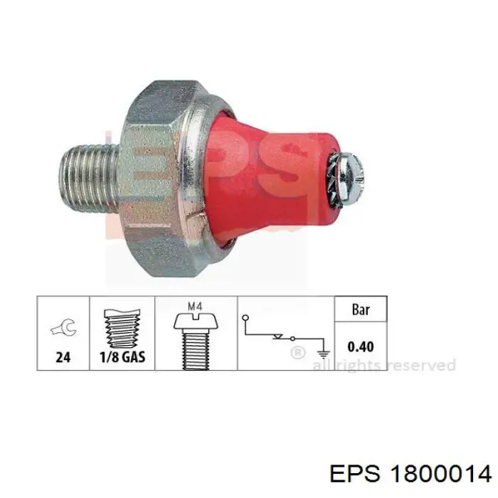 EOP-2004 Kavo Parts indicador, presión del aceite