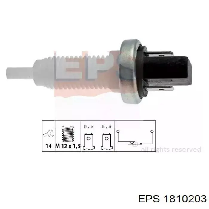 46837391 Fiat/Alfa/Lancia interruptor luz de freno