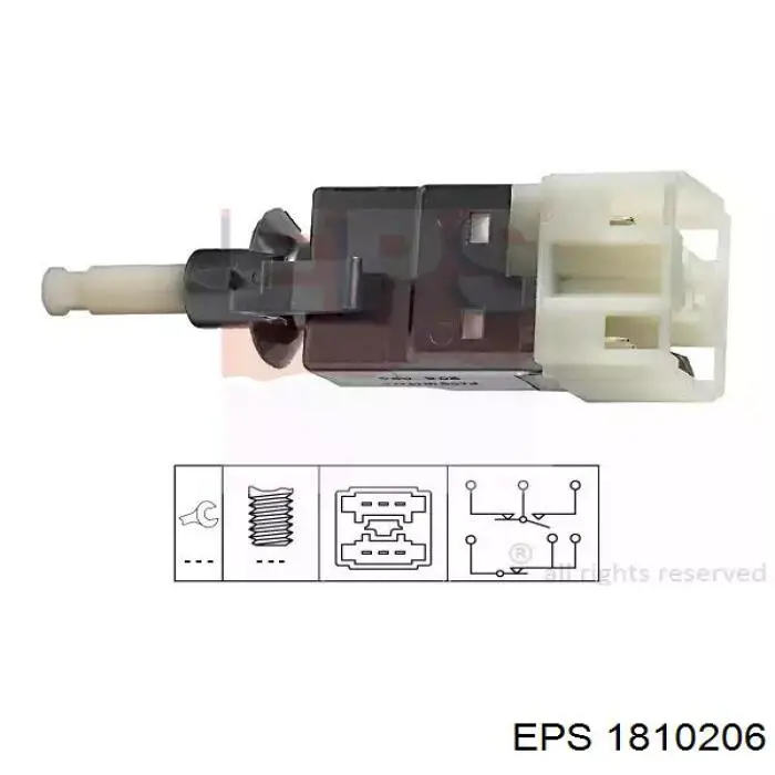 1.810.206 EPS interruptor luz de freno