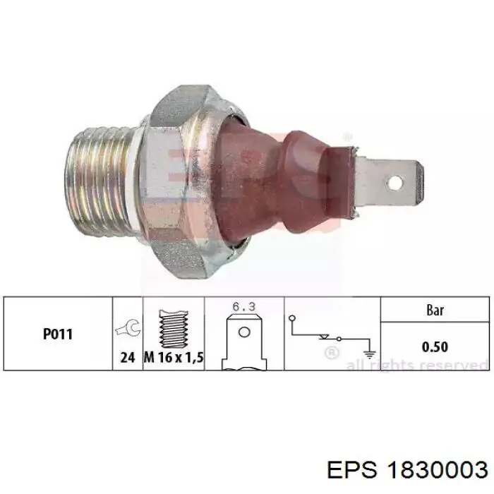 1.830.003 EPS sensor de temperatura del refrigerante