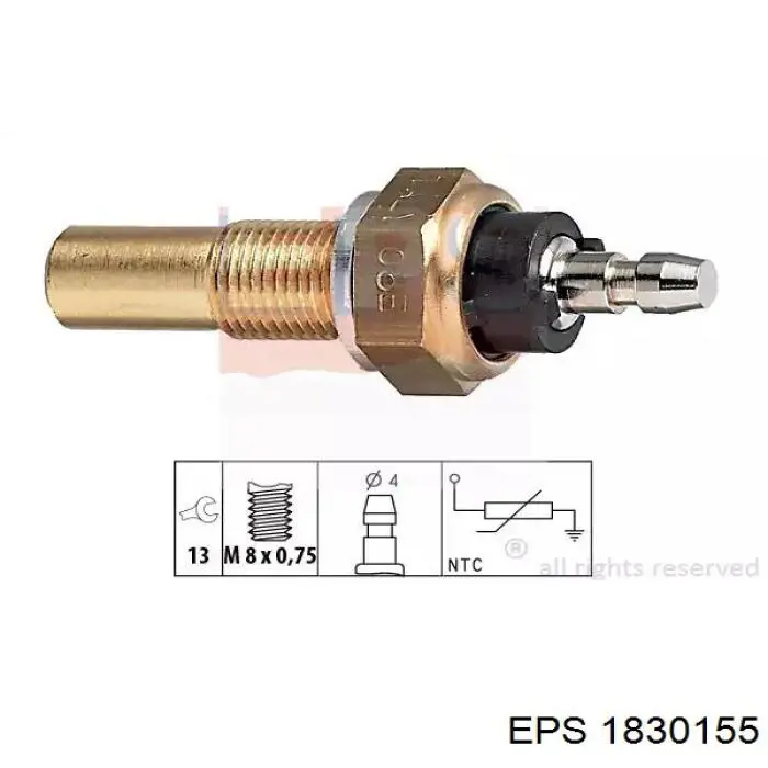 1.830.155 EPS sensor de temperatura del refrigerante