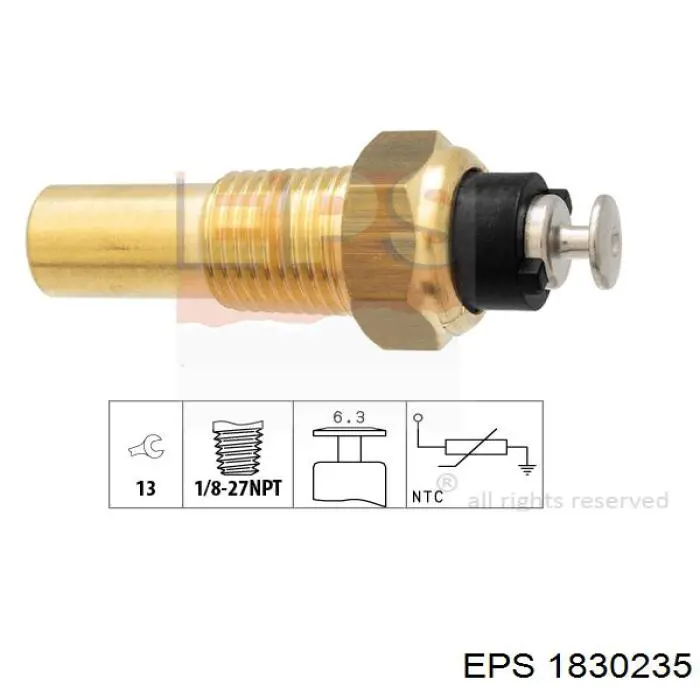 1.830.235 EPS sensor de temperatura del refrigerante