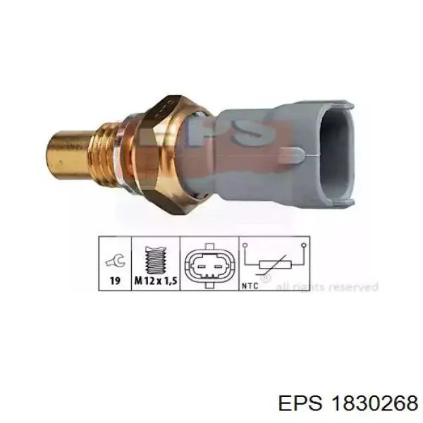 1.830.268 EPS sensor, temperatura del refrigerante (encendido el ventilador del radiador)