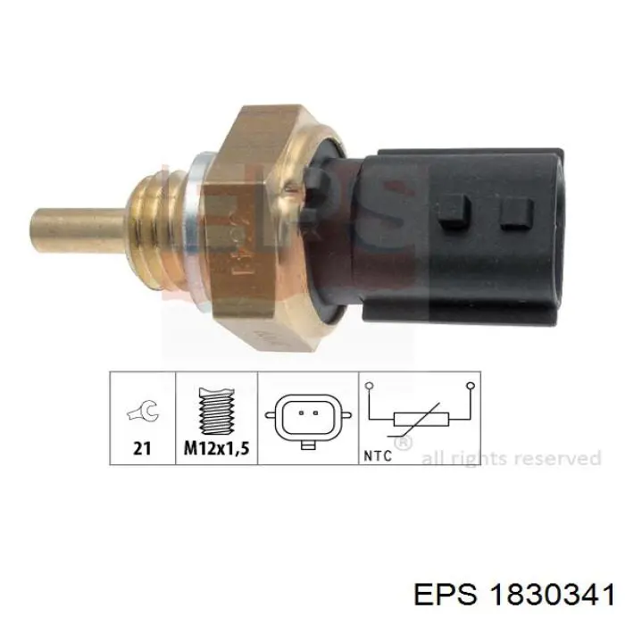 1.830.341 EPS sensor de temperatura del refrigerante