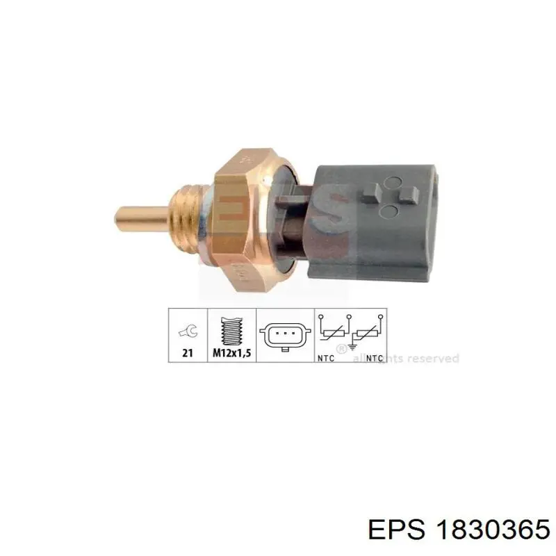 1.830.365 EPS sensor de temperatura del refrigerante