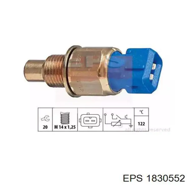 1.830.552 EPS sensor de temperatura del refrigerante