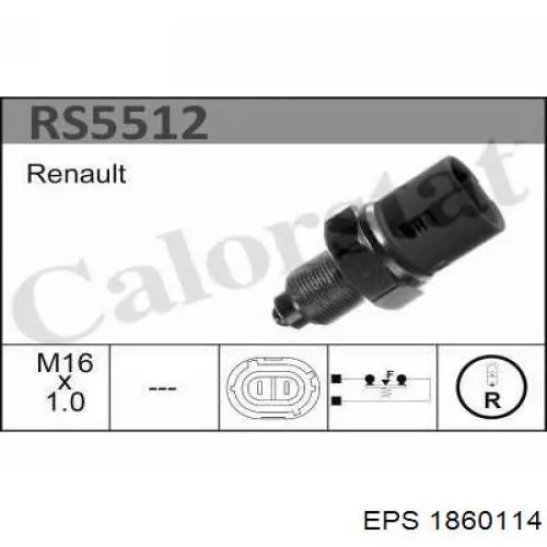1.860.114 EPS interruptor, piloto de marcha atrás