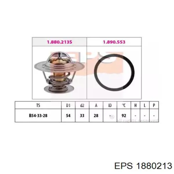 1.880.213 EPS termostato, refrigerante