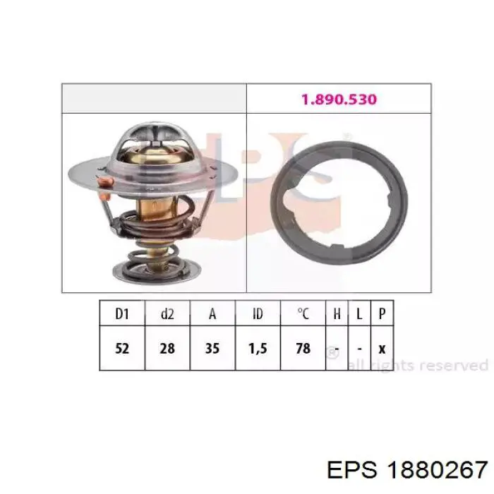 1.880.267 EPS termostato, refrigerante