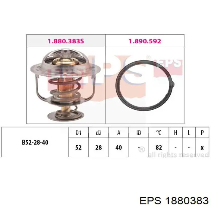 1.880.383 EPS termostato, refrigerante