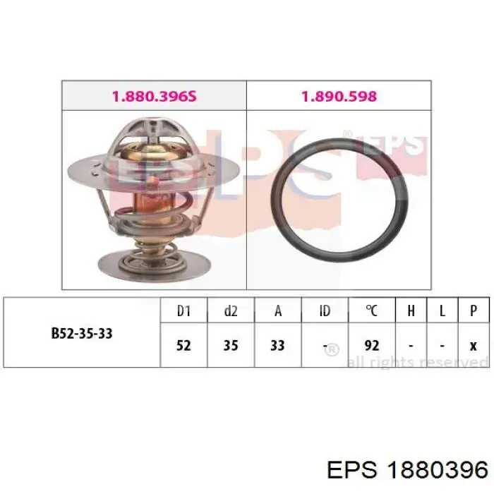 1.880.396 EPS termostato, refrigerante