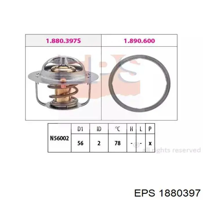 1.880.397 EPS termostato, refrigerante