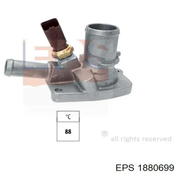 1.880.699 EPS caja del termostato