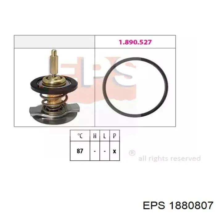 1.880.807 EPS termostato, refrigerante