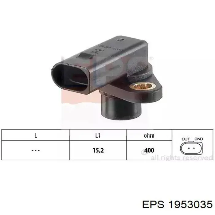 1.953.035 EPS sensor de posición del cigüeñal