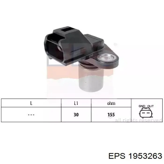 1.953.263 EPS sensor de posición del cigüeñal