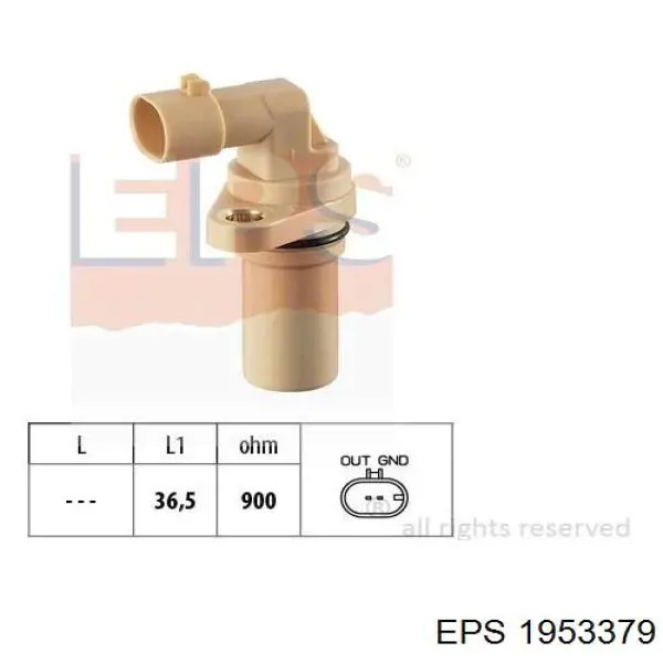 1.953.379 EPS sensor de posición del cigüeñal