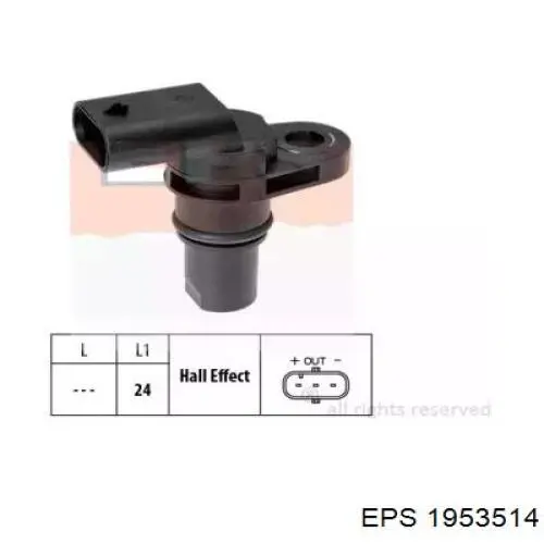 1.953.514 EPS sensor de posición del árbol de levas