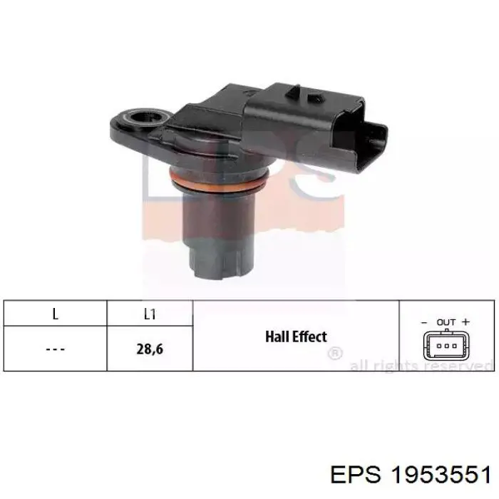 1.953.551 EPS sensor de posición del árbol de levas