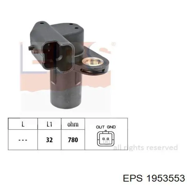 1.953.553 EPS sensor de posición del cigüeñal