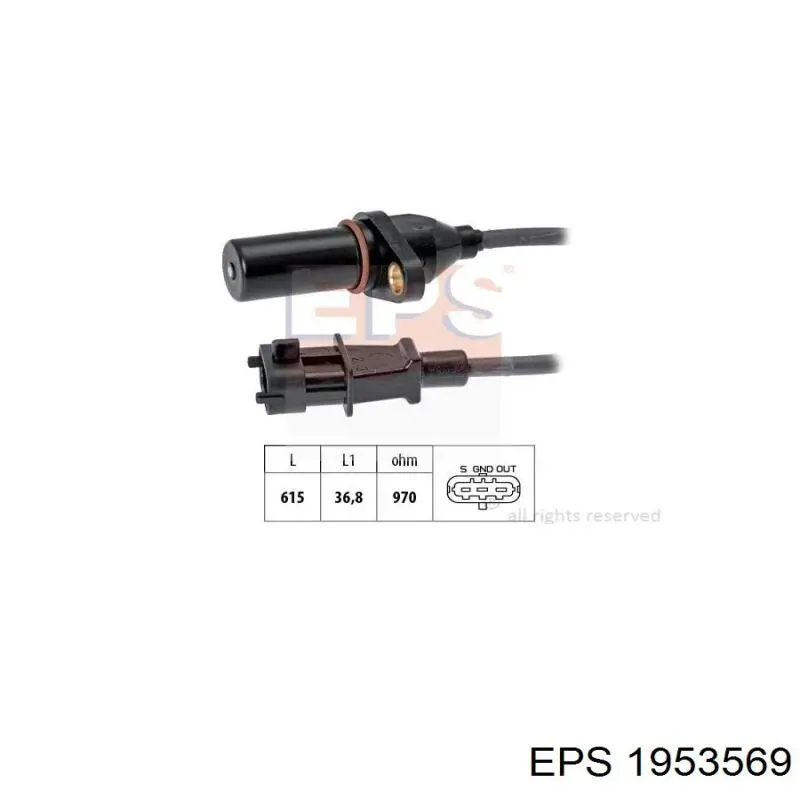 1.953.569 EPS sensor de posición del cigüeñal