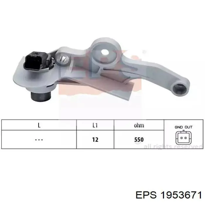 1.953.671 EPS sensor de posición del cigüeñal