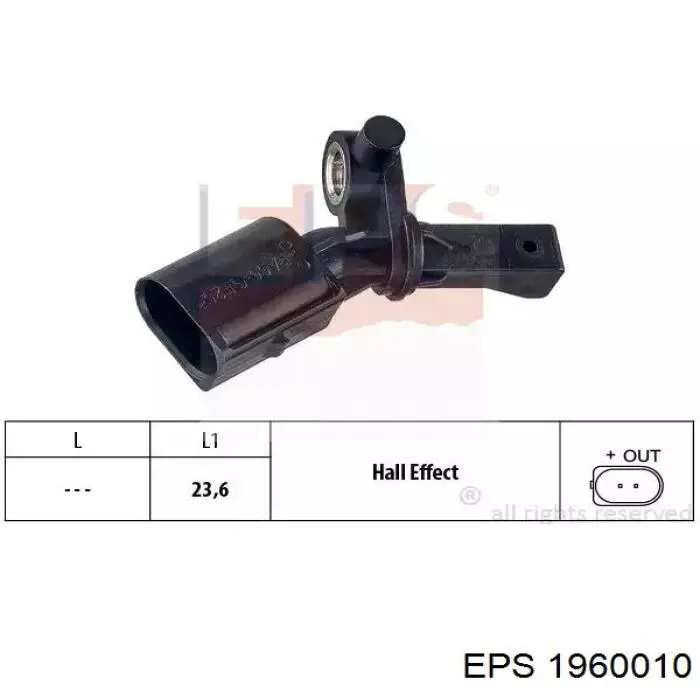 1960010 EPS sensor abs delantero derecho