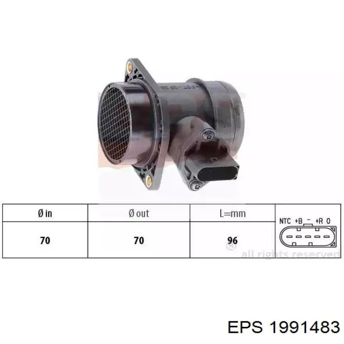 71795146 Fiat/Alfa/Lancia sensor de flujo de aire/medidor de flujo (flujo de aire masibo)