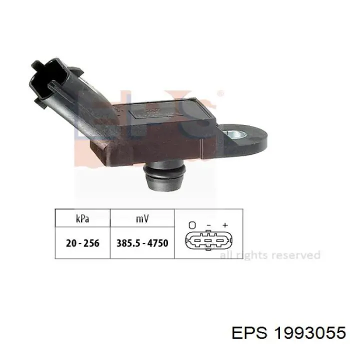 1.993.055 EPS sensor de presion del colector de admision