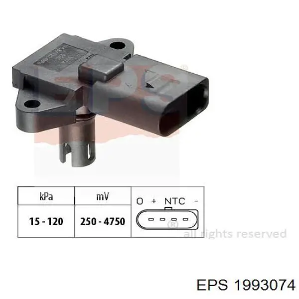 1.993.074 EPS sensor de presion del colector de admision