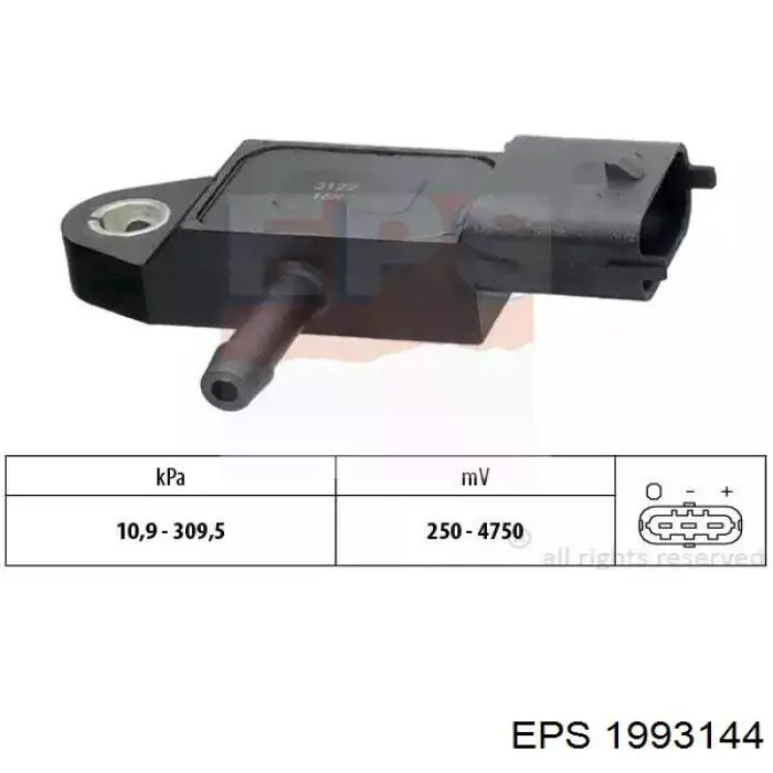 1.993.144 EPS sensor de presion del colector de admision