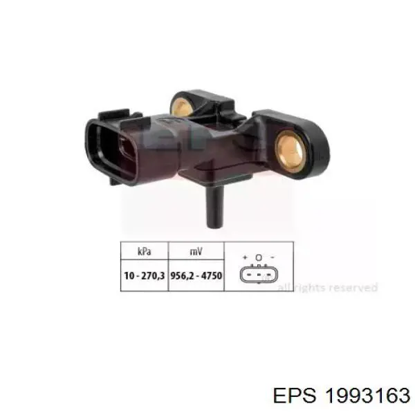 1.993.163 EPS sensor de presion de carga (inyeccion de aire turbina)