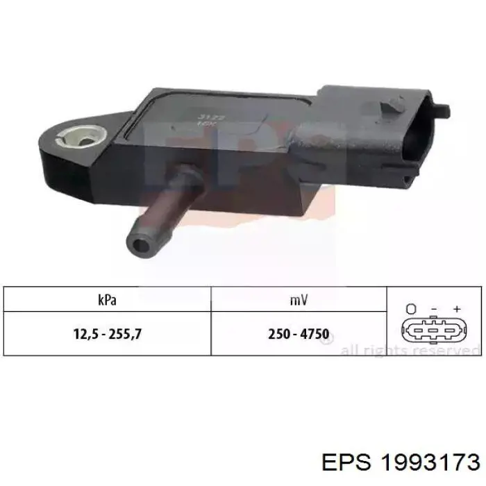 1993173 EPS sensor de presion del colector de admision