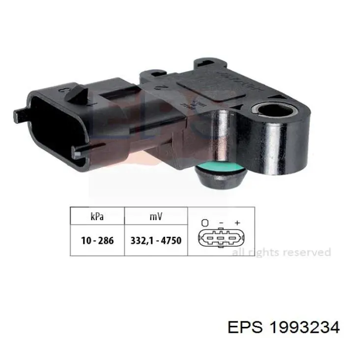 1.993.234 EPS sensor de presion del colector de admision