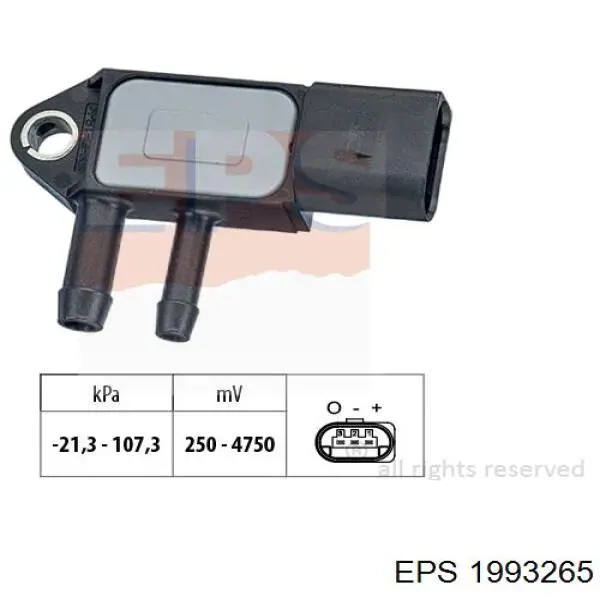 1993265 EPS sensor de presion de escape