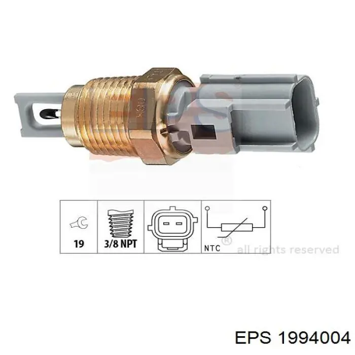 1.994.004 EPS sensor, temperatura del aire de admisión