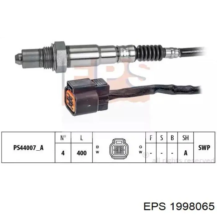 1.998.065 EPS sonda lambda sensor de oxigeno para catalizador