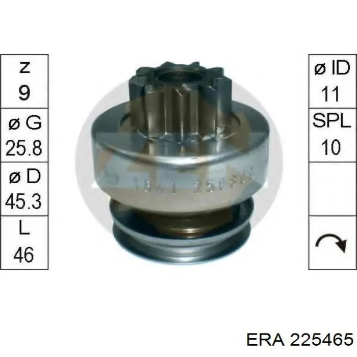 225465 ERA bendix, motor de arranque