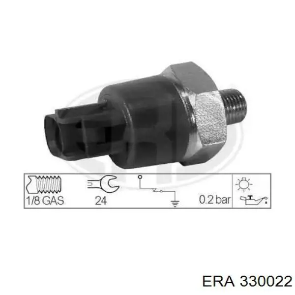 330022 ERA indicador, presión del aceite