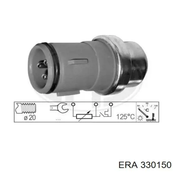 330150 ERA sensor de temperatura del refrigerante