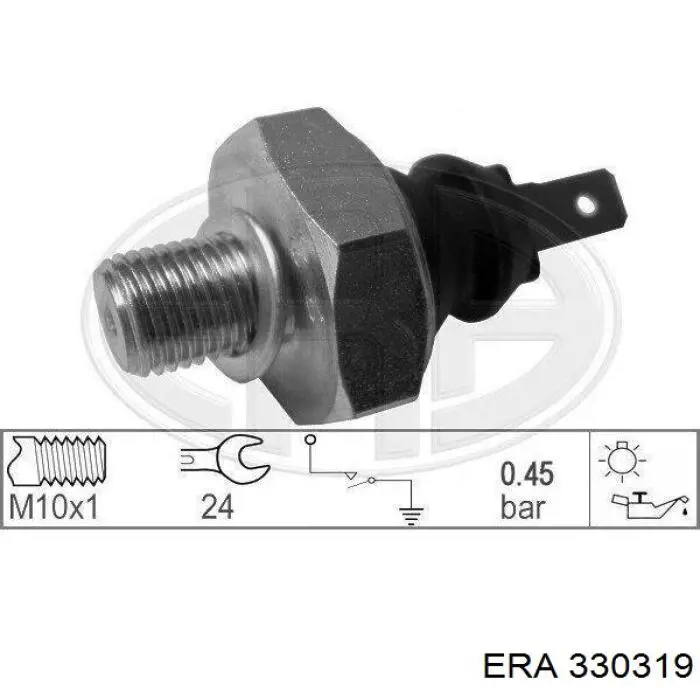 330319 ERA indicador, presión del aceite