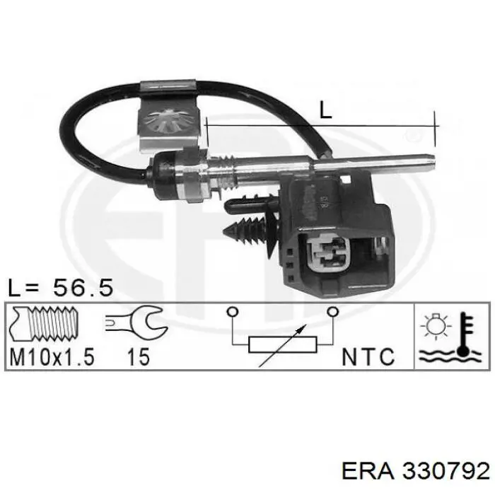 330792 ERA sensor de temperatura del refrigerante