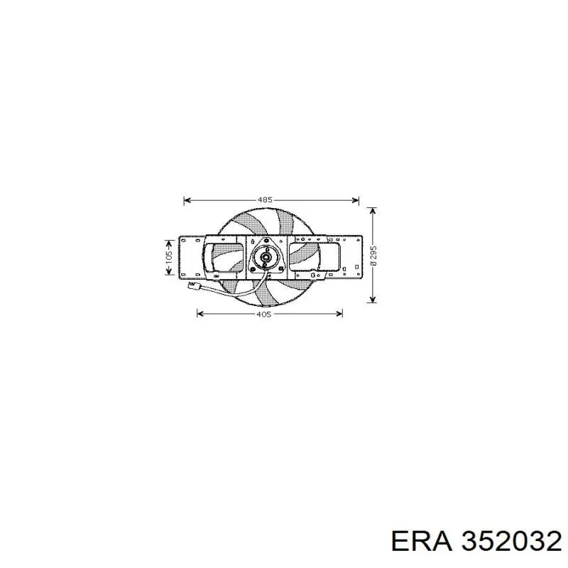 352032 ERA motor del ventilador de enfriado