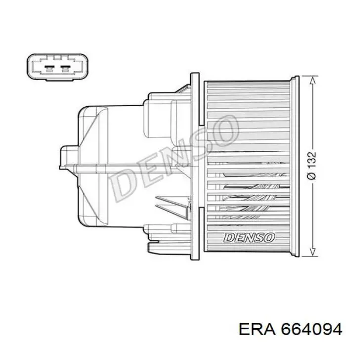 664094 ERA motor eléctrico, ventilador habitáculo