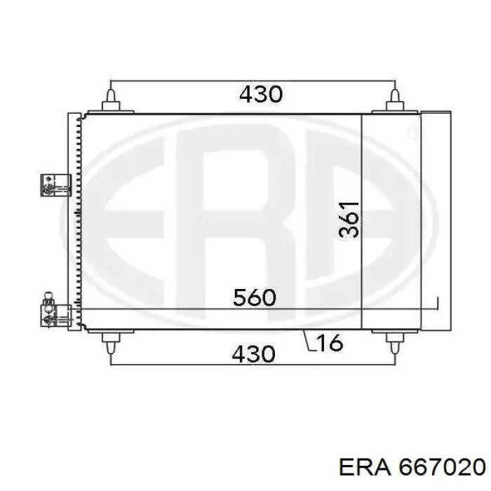 667020 ERA condensador aire acondicionado