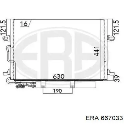 667033 ERA condensador aire acondicionado